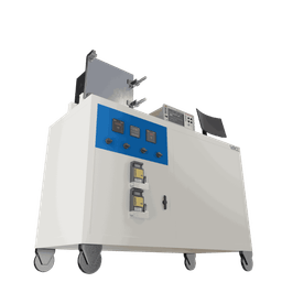 VBCC's Gas Sensor Unit is on display, showcasing its high-accuracy vacuum chamber and stainless-steel body for efficient functionality.