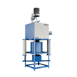 Aluminium stir casting furnace with ceramic fibre insulation and Kanthal heating elements, reaching 1100°C and maintaining a working temperature of 800°C