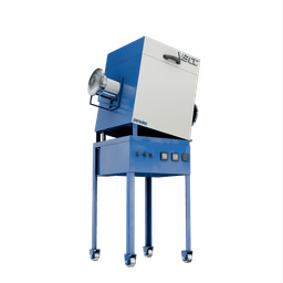 A tiltable tubular furnace featuring a mechanism for precise control of the chamber's inclination angle for flexible sample processing
