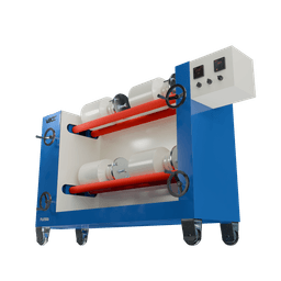 Multi-deck jar mill with polyurethane rollers, ideal for the effective mixing and grinding of solid powders