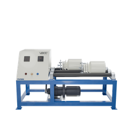 VBCC's Single Roller Jar Mill features a rotating roller that mixes and homogenizes materials efficiently in a jar