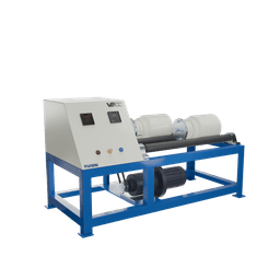Image of the Single Roller Jar Mill, highlighting the rotating roller that generates friction for effective material grinding