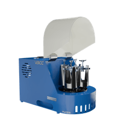 High-energy table top Planetary Ball Mill with four jars, perfect for particle size reduction and material synthesis in labs.