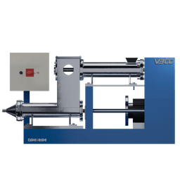 Image of VBCC's vacuum extruder, enhancing material quality by eliminating moisture and VOCs during extrusion to ensure consistent, high-quality results