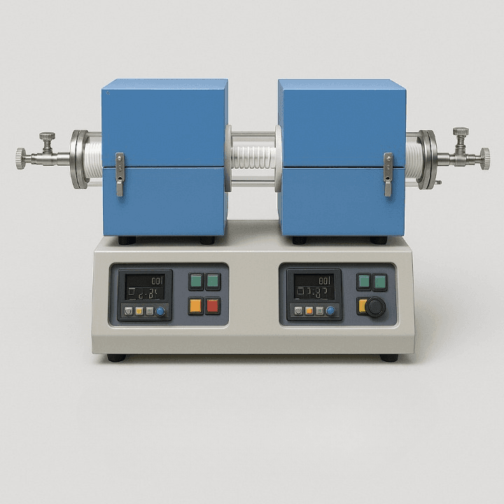 Dual-Operation Tube Furnace by VBCC High Temperature Instruments, designed for high-temperature applications and precise heating. Dual-Operation Tube Furnace by VBCC High Temperature Instruments, designed for high-temperature applications and precise heating.