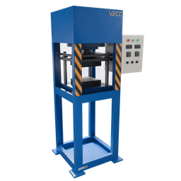 VBCC's 50 Ton Automatic Hydraulic Press displayed, highlighting its powerful capabilities and industrial-grade construction VBCC's 50 Ton Automatic Hydraulic Press displayed, highlighting its powerful capabilities and industrial-grade construction