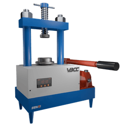 VBCC's manual hydraulic press, featuring a sturdy frame and user-friendly controls for effective hydraulic operations VBCC's manual hydraulic press, featuring a sturdy frame and user-friendly controls for effective hydraulic operations